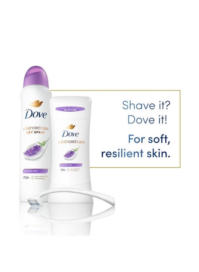 Dove Advanced Care Antiperspirant Deodorant Spray , Lavender Fresh, 2.6 Ounce,74g - Image 4